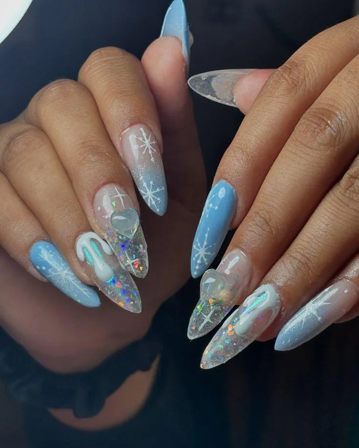 snow globe nails 038 9d607de850