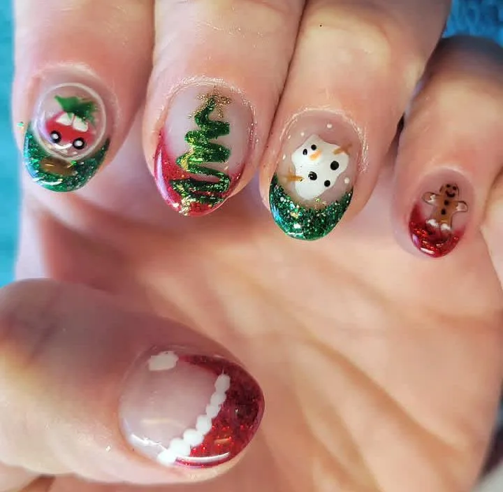 snow globe nails 039 2e547a0caf