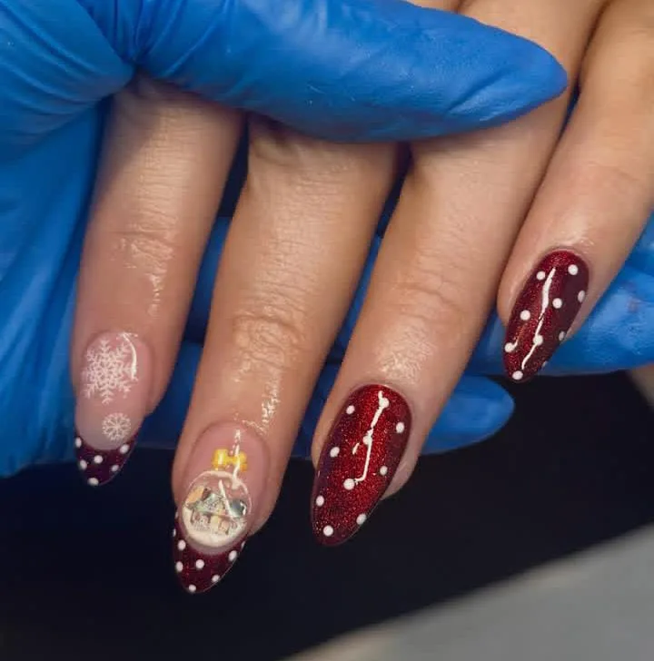snow globe nails 043 8b0cbb09d6