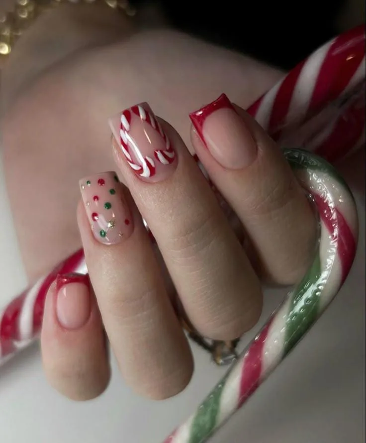 square christmas nails 011 8998727f24