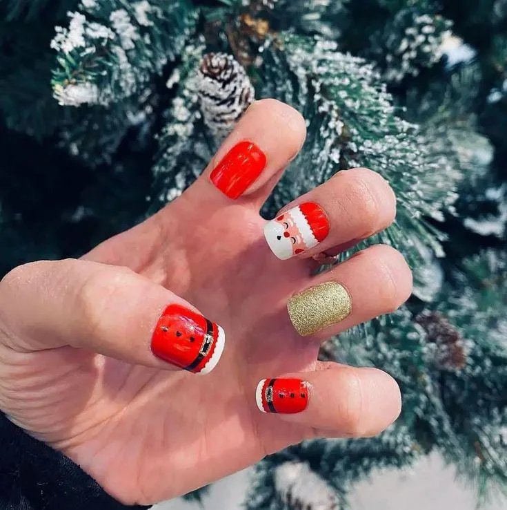 square christmas nails 015 bfb94f3493