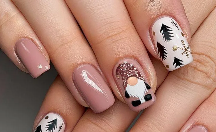 square christmas nails 026 804006575d