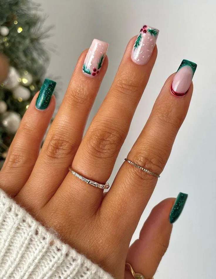 square christmas nails 027 79c49788b7
