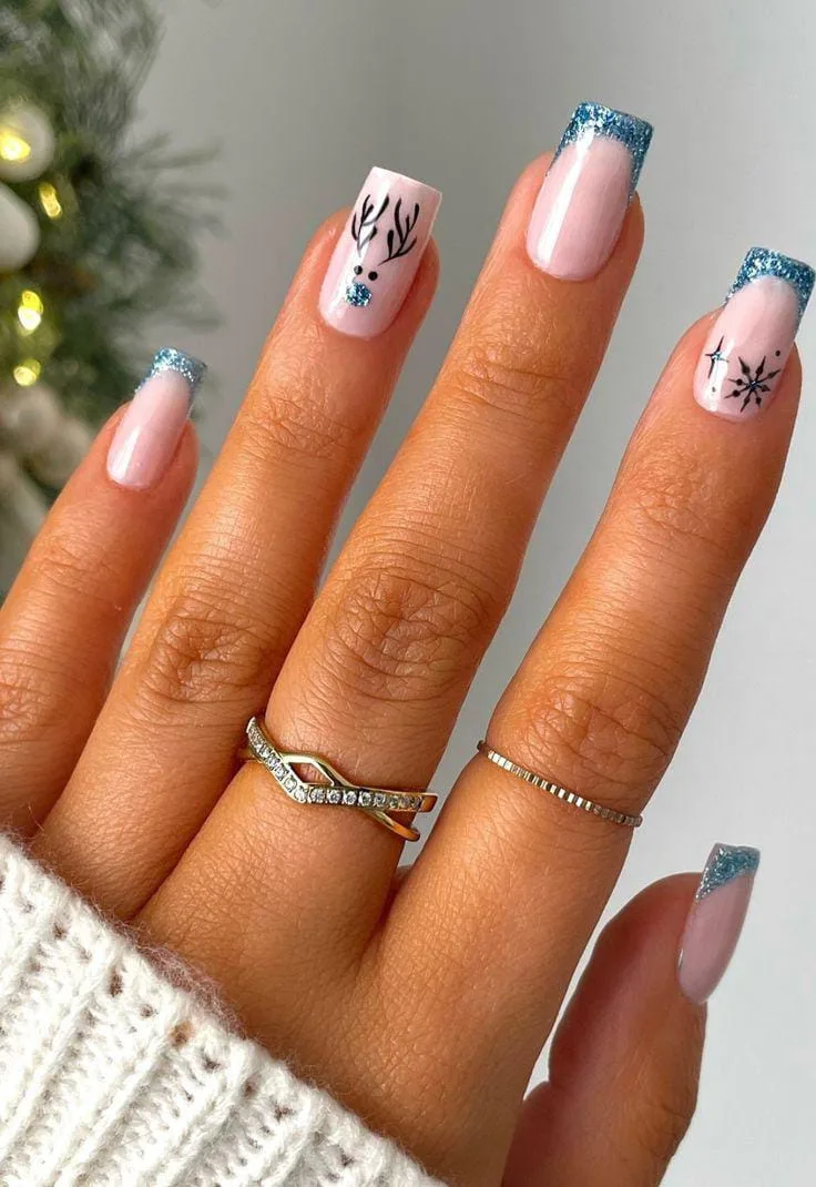 square christmas nails 032 5037e8530e