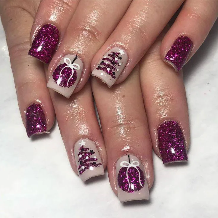 square christmas nails 039 b73aecc204