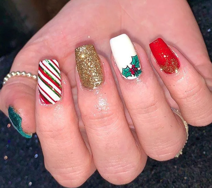 square christmas nails 041 ec285d0706