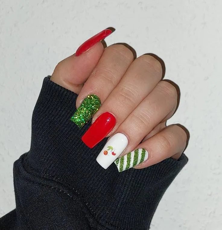 square christmas nails 045 d2beda4484