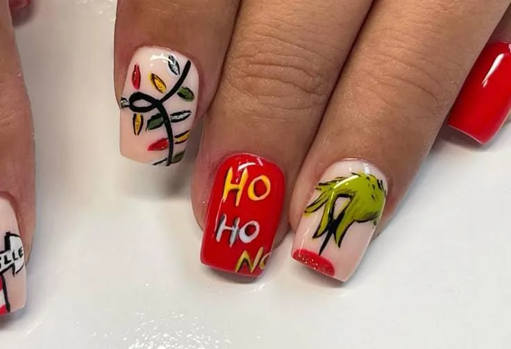 square christmas nails 050 2c540af402