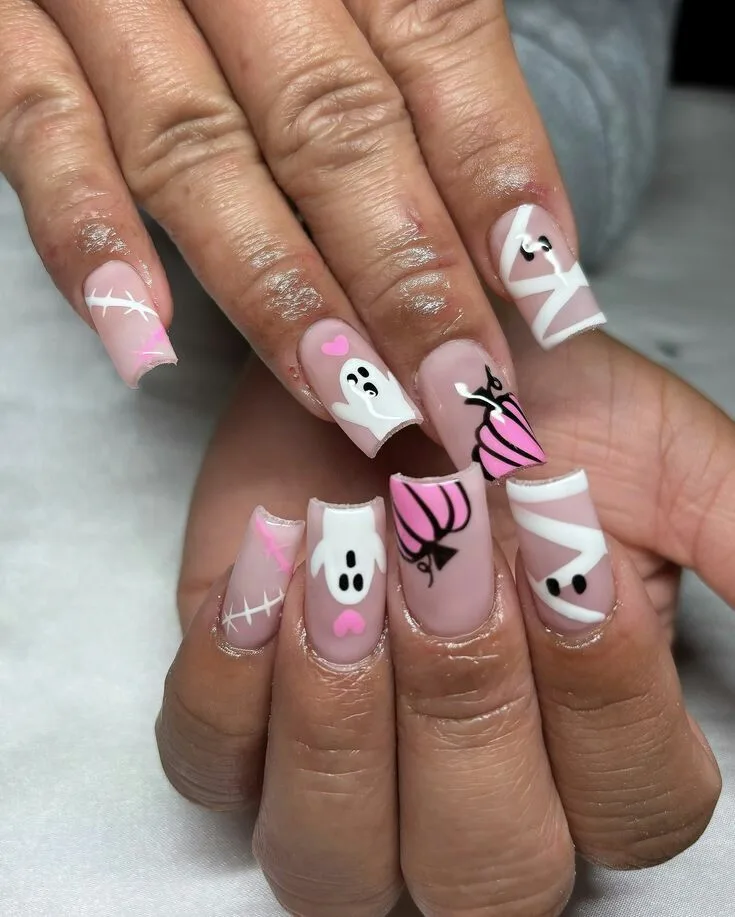 square halloween nails 004 9263794d4a