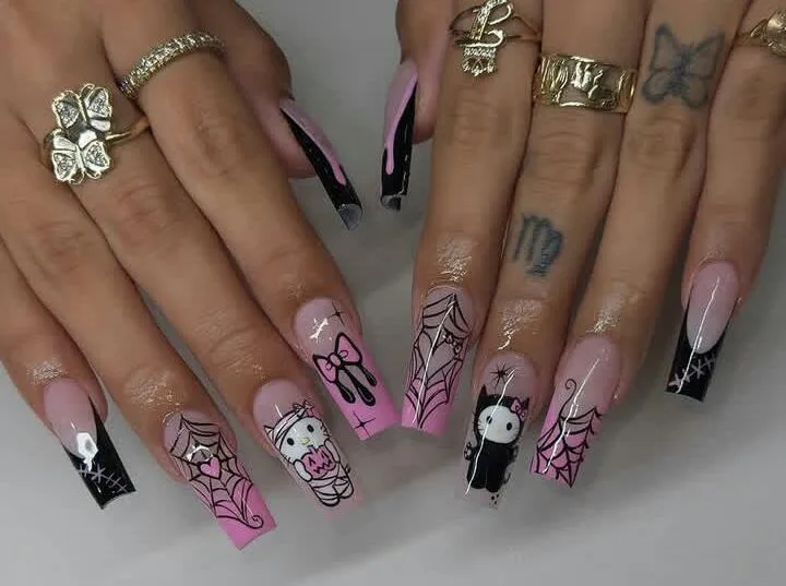 square halloween nails 032 4edef9a27f