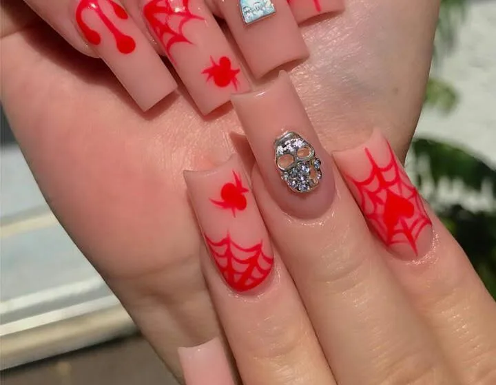 square halloween nails 035 737d20b156