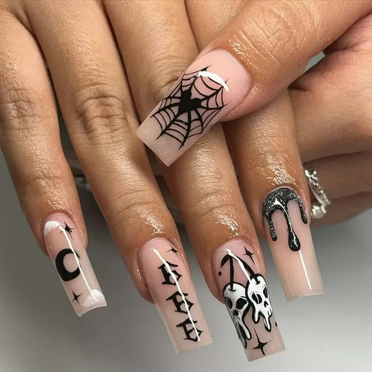 square halloween nails 037 636a4f0a51