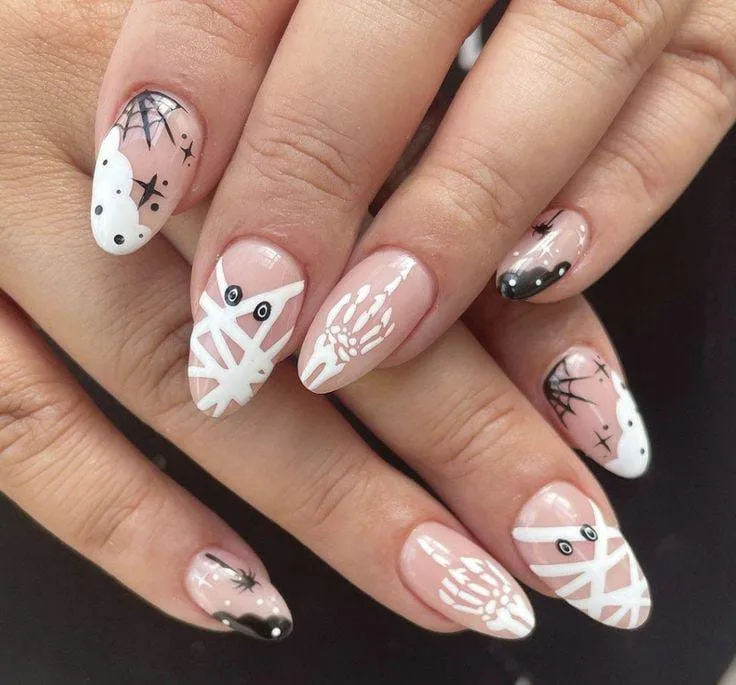 white halloween nails 004 783ab0acc1