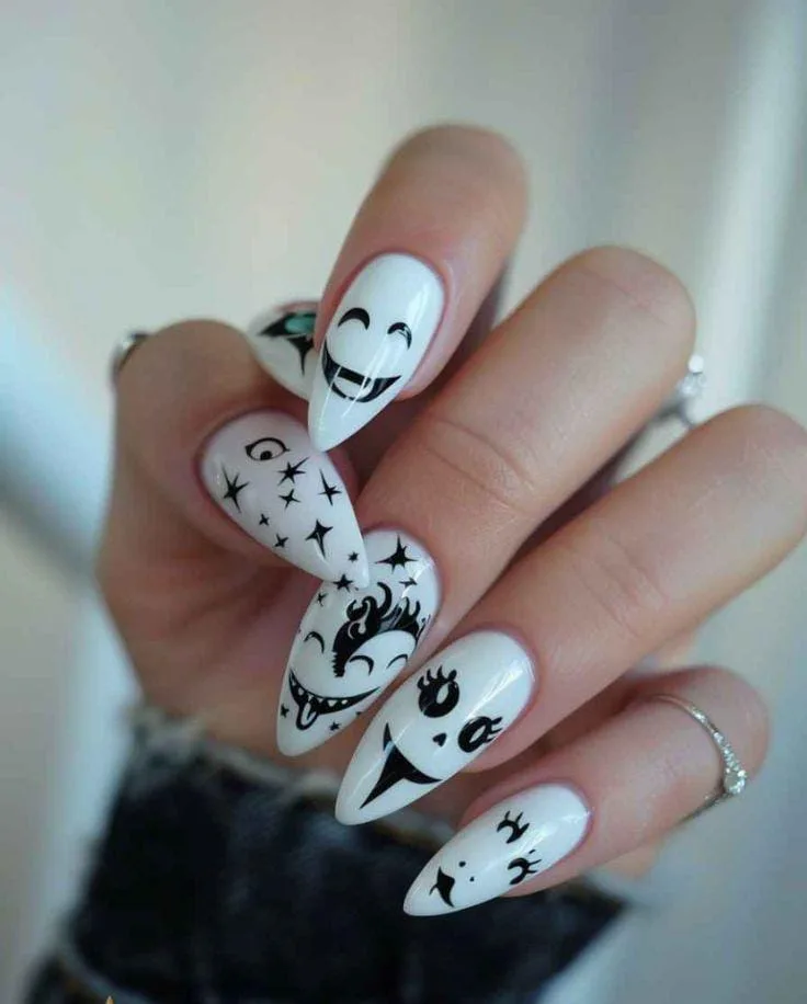 white halloween nails 033 d8c28b84b5