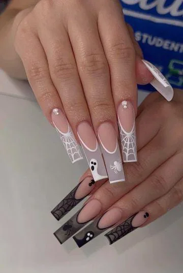 white halloween nails 034 70e1dabe70