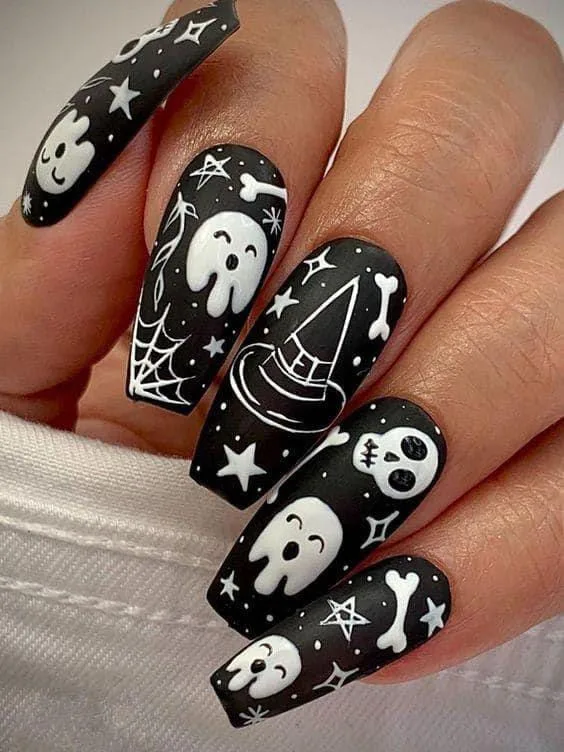 white halloween nails 038 f7e9c344f7