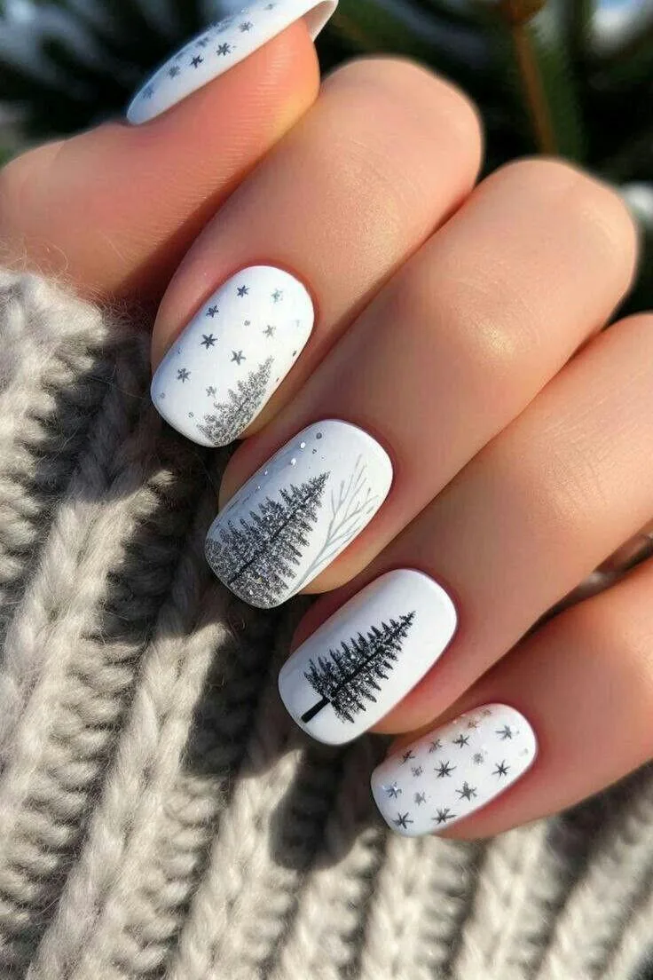 Step Into 2026 with These Stunning White Winter Nails 1